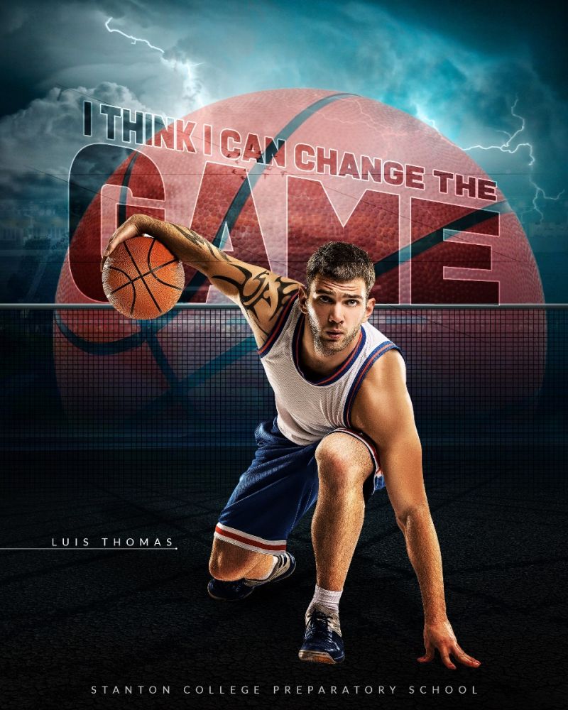 Basketball Enliven Sports Photography Template