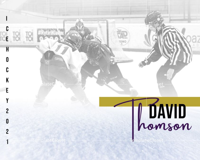 David Thomson Ice Hockey Photography Template