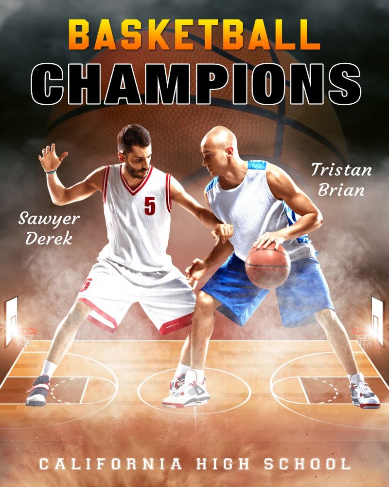 BasketballChampionsHighSchoolTemplatePhotography@templatecloset.com