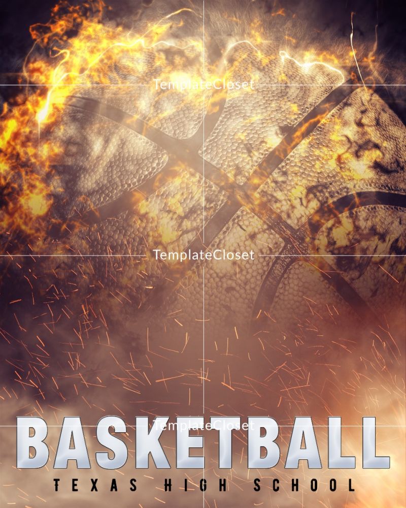 BasketballSportsFireEffectPhotography@templatecloset.com