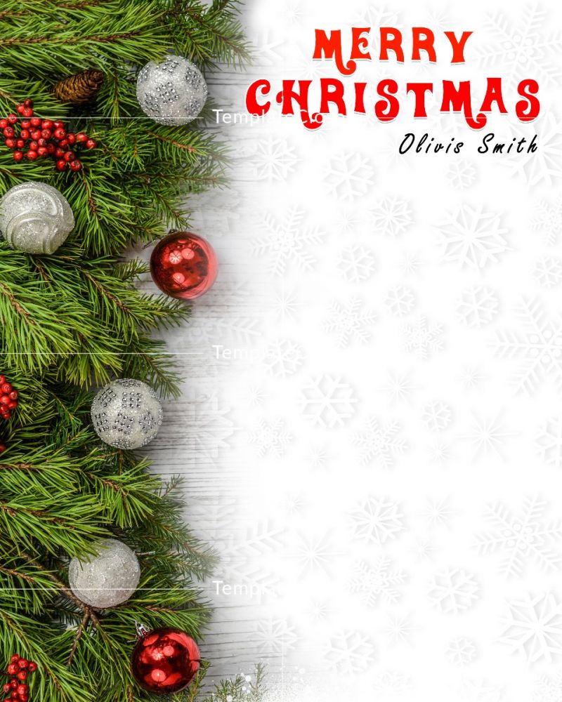 MerryChristmasOliviaSmithTemplate@templatecloset.com