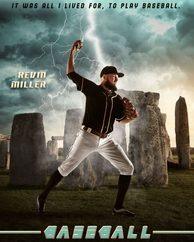 Kevin Miller - Baseball Stone Effect Template