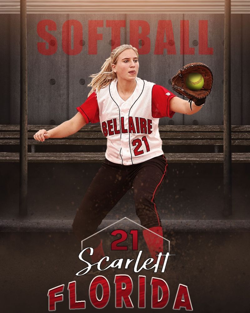 Softball Enliven Effect Sports Template