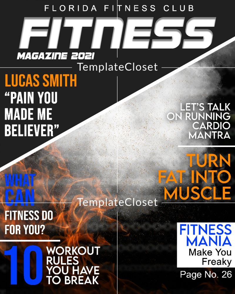 FitnessMagazineCoverTemplatePhotography@templatecloset.com
