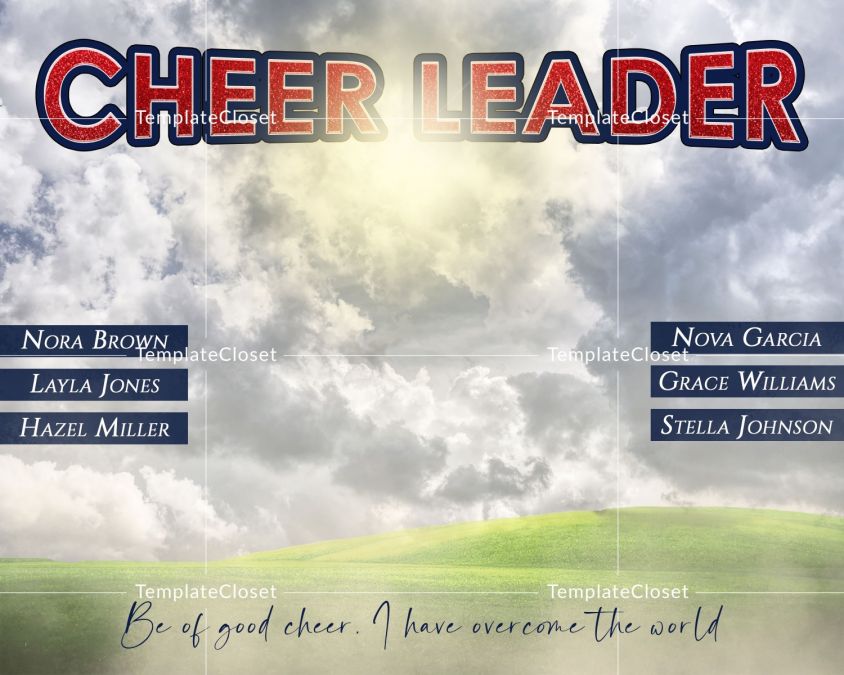 Cheerleader-BeofGoodCheerPhotographyTemplate@templatecloset.com