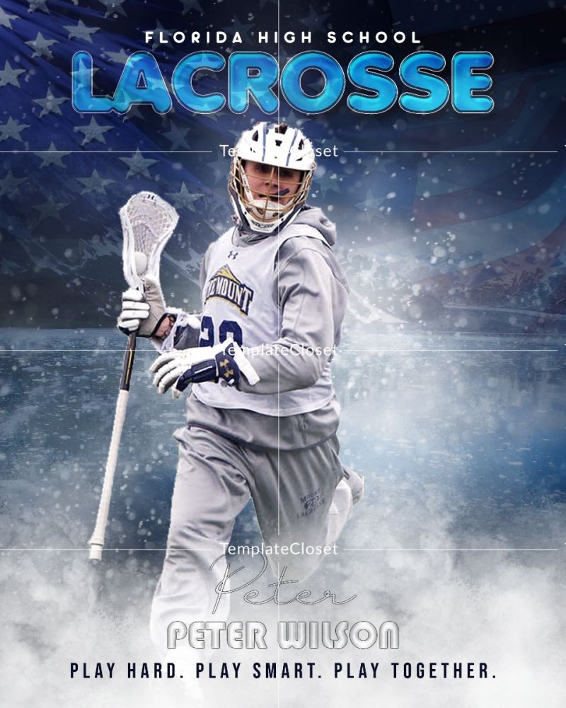 Peter Wilson - Lacrosse Themed Effect Photoshop Template