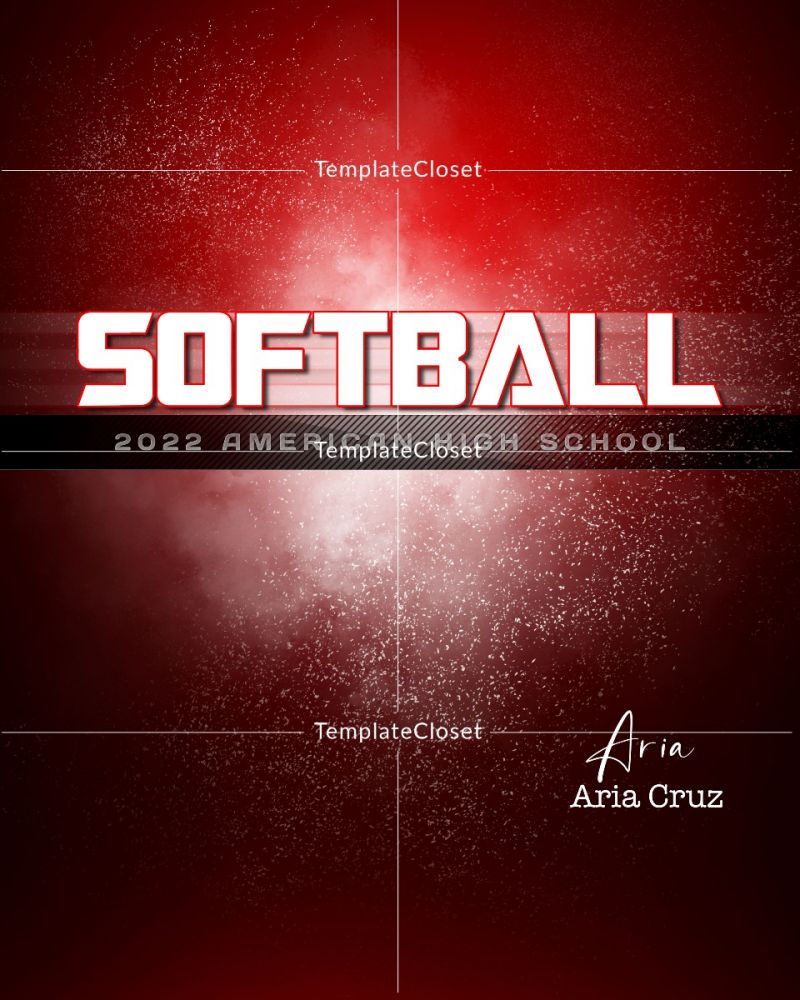 Aria Cruz - Softball Memory Mate Enliven Effect Template