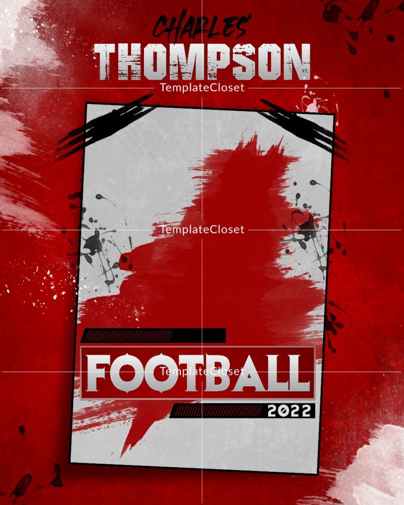 FootballNoOnehasEverDrownedInSweatPhotographyTemplate@templatecloset.com