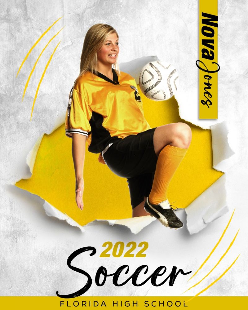Soccer Ripped Effect Template