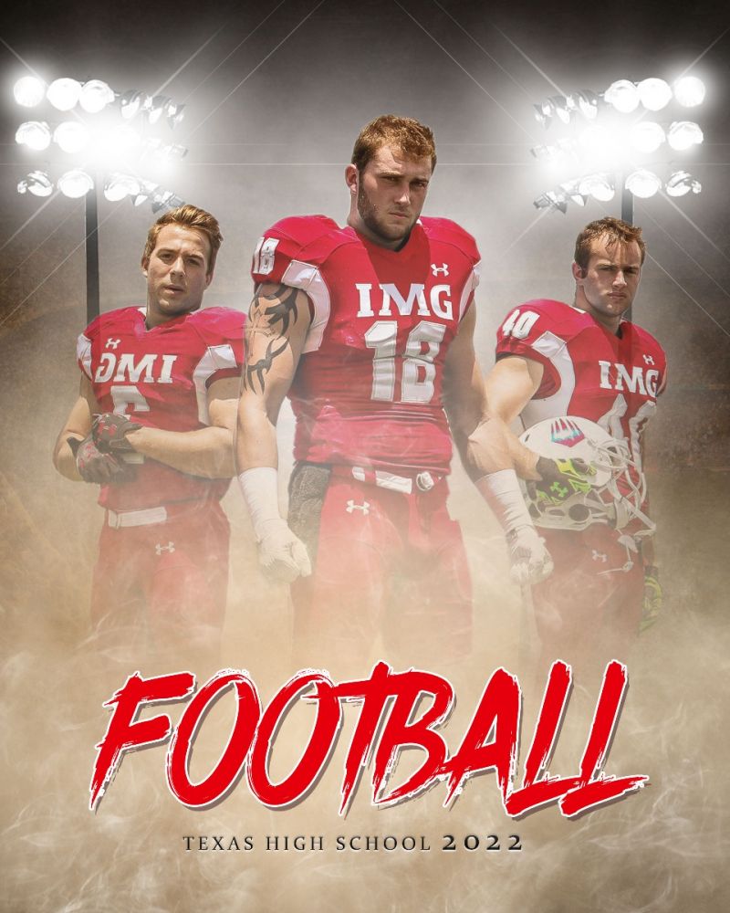Customized Football Team Photography Poster