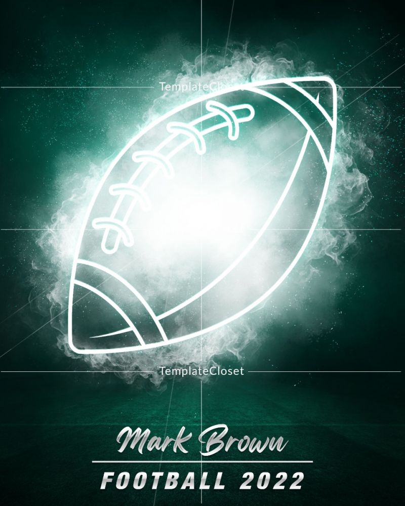 Mark Brown - Football Customizable Background Template