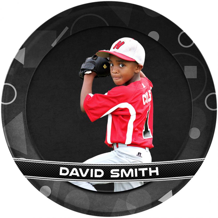 Softball Photo Button