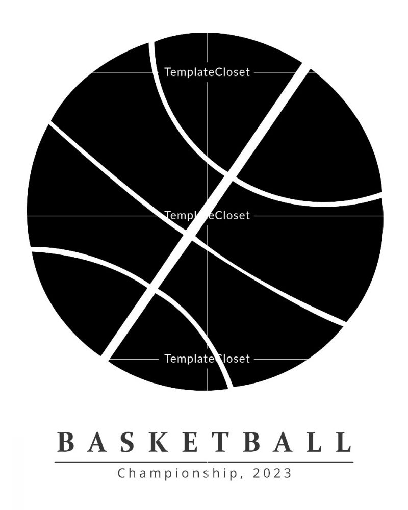 Basketball Collage Photoshop Template