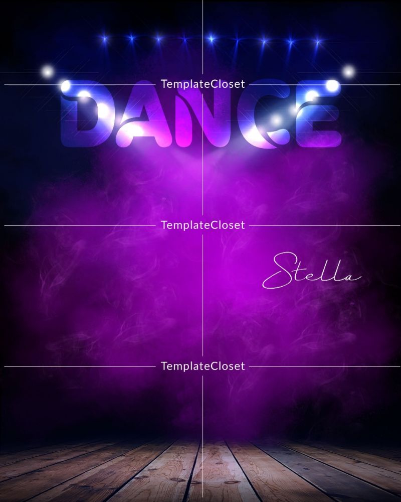Dance Template With Color and Light Effect