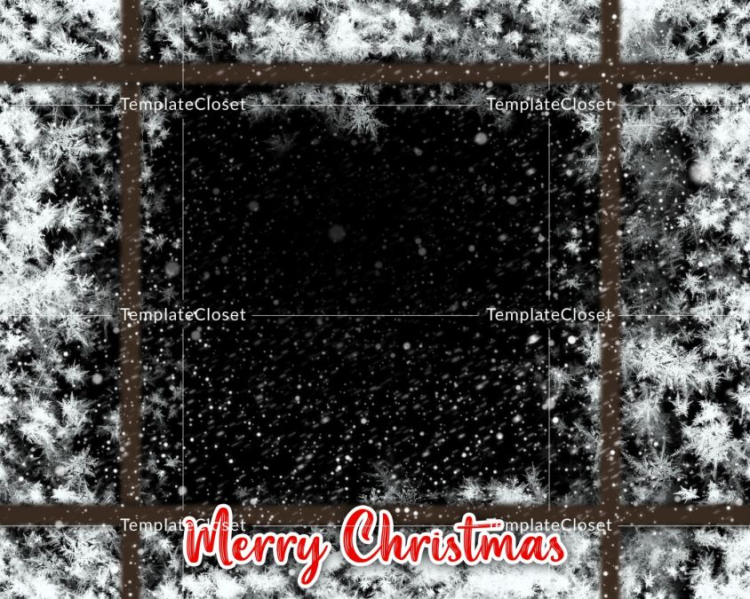 Christmas Window Photo Overlay