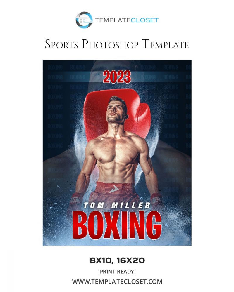 Boxing Sports Photoshop Poster