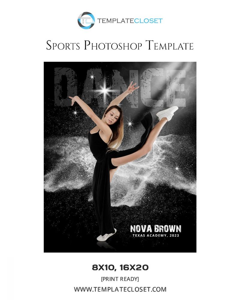 Dance Photography Photoshop Template