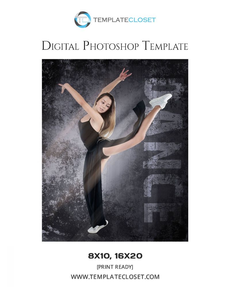 Digital Dance Photoshop Template