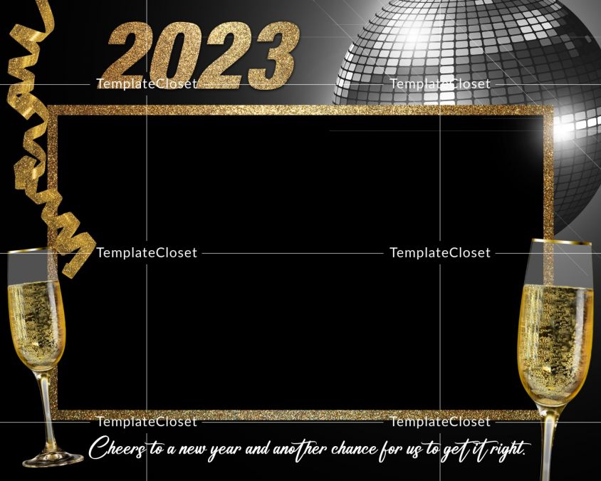 New Year Photobooth Template