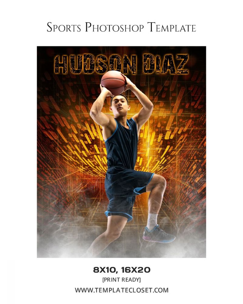 Basketball Sports Print Ready Template