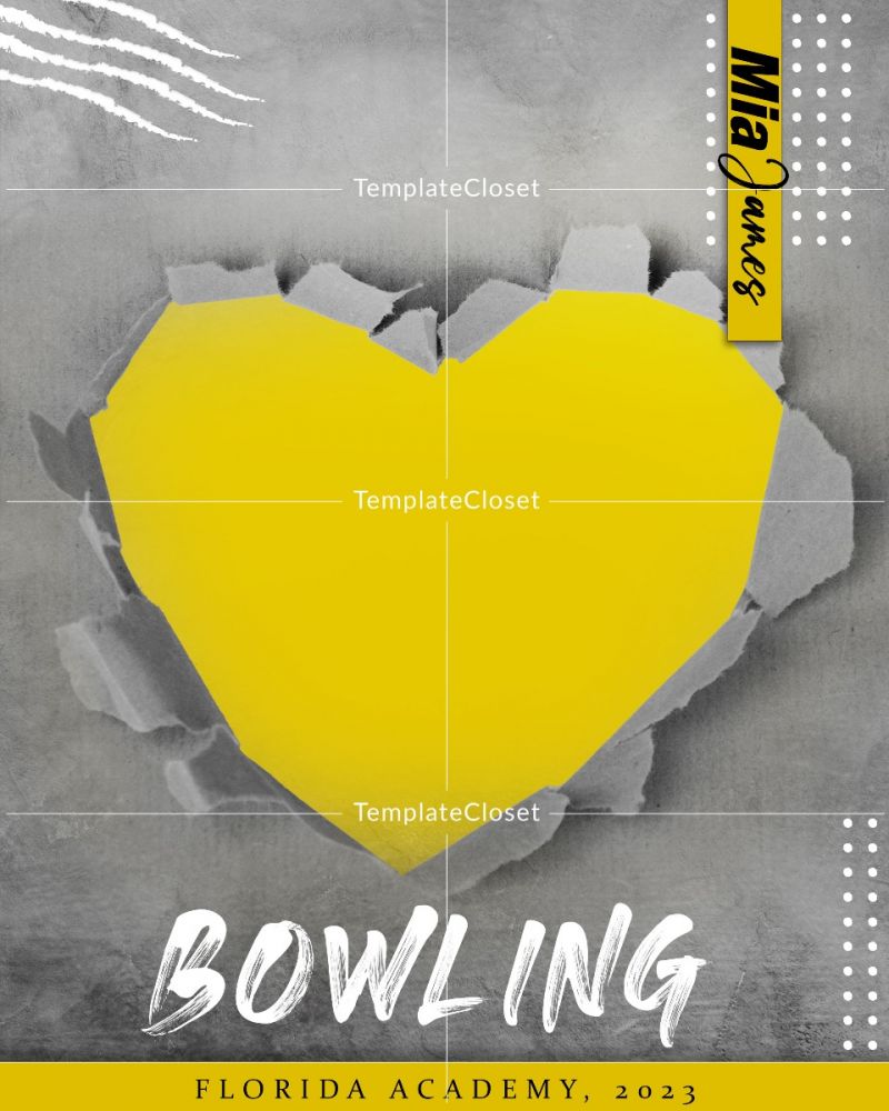 Bowling Ripped Effect Template