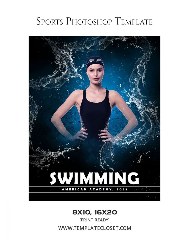 Swimming American Academy Photography Template