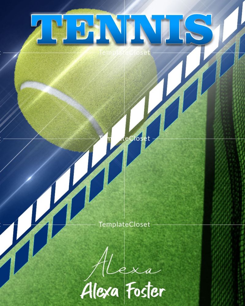 Tennis Signature Effect Sports Template