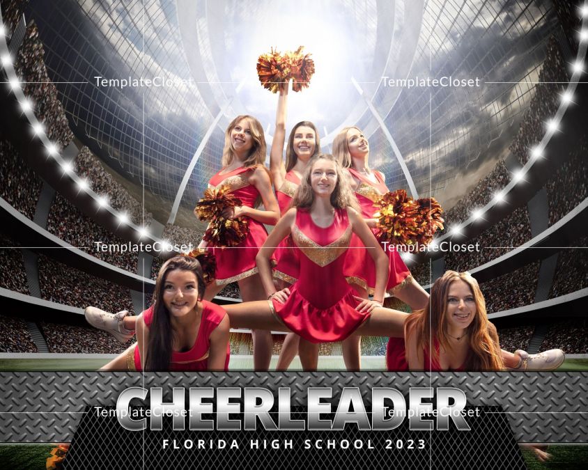Cheerleader Photoshop Photography Poster