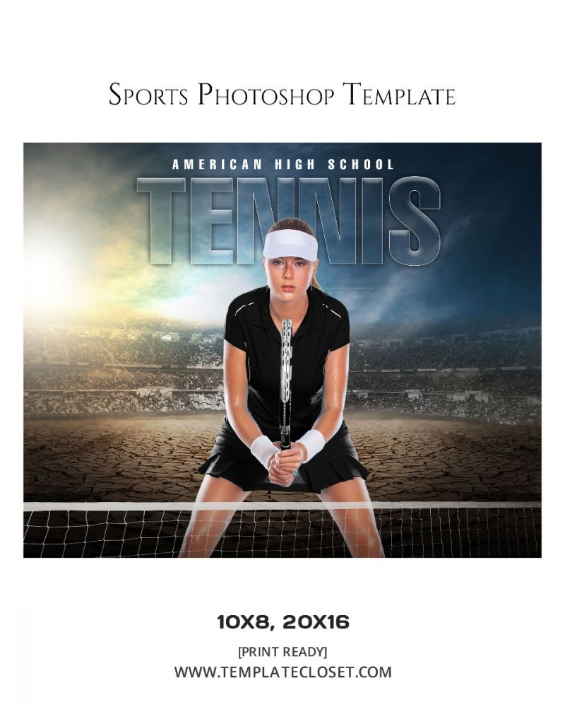 Tennis Sport Print Ready Template