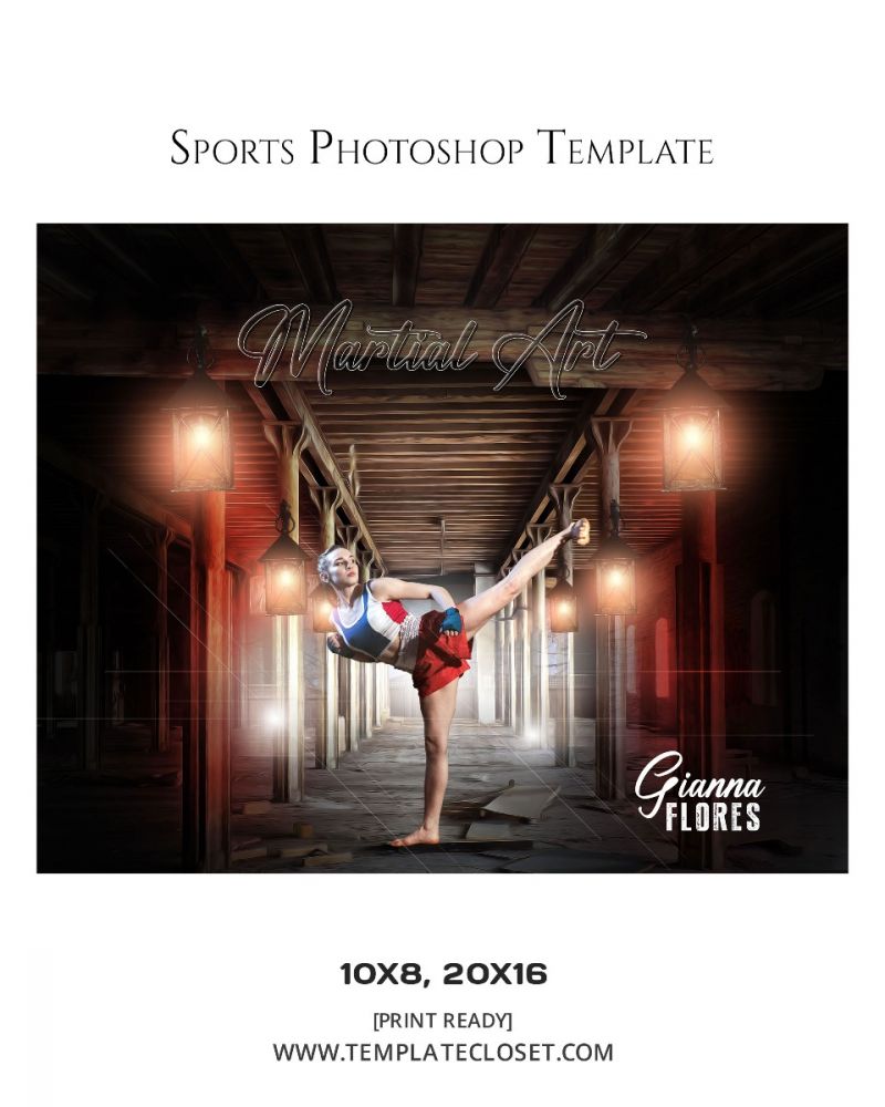 Martial Art Sport Photoshop Template