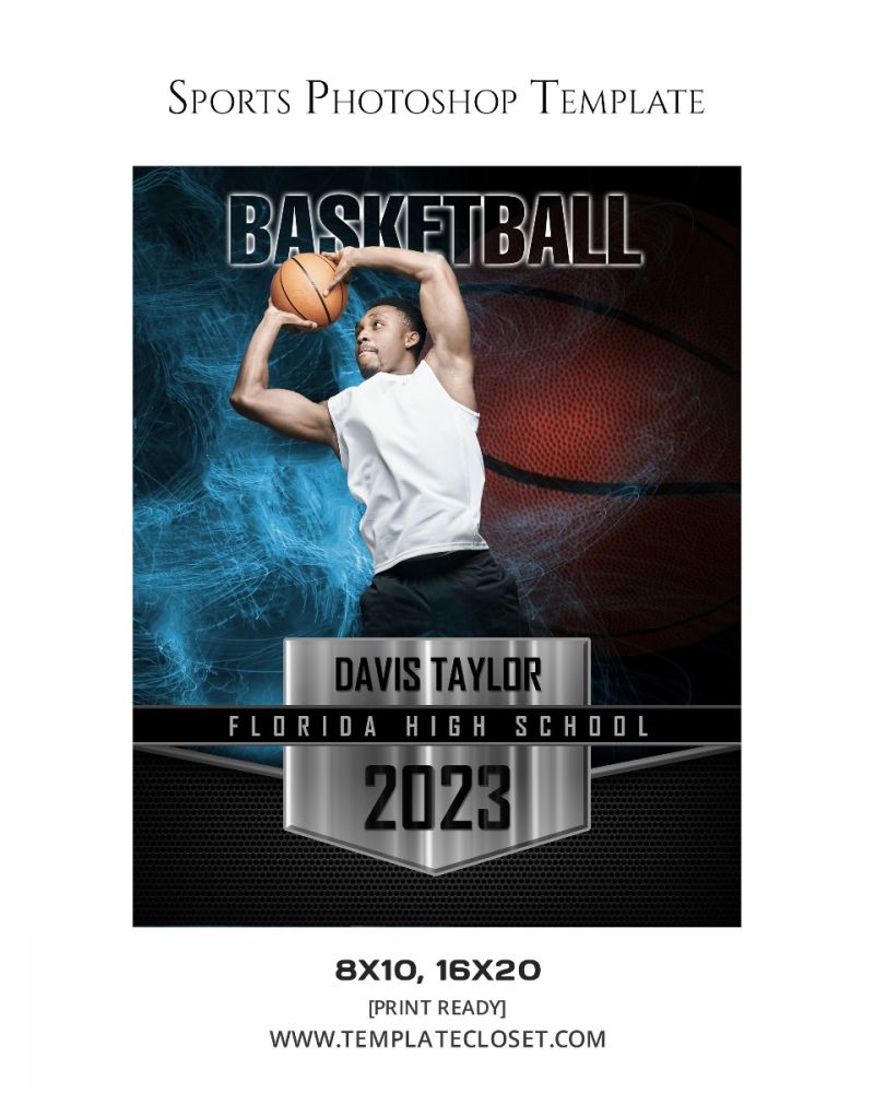 Devis Taylor - Basketball Badge Template