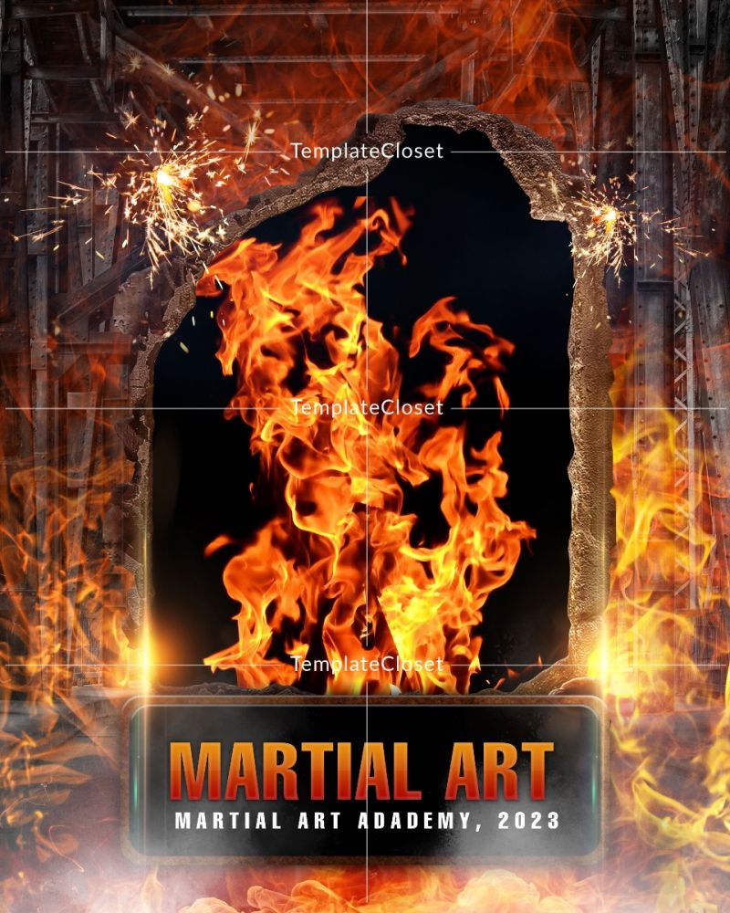 Martial Art Sport Photoshop Template
