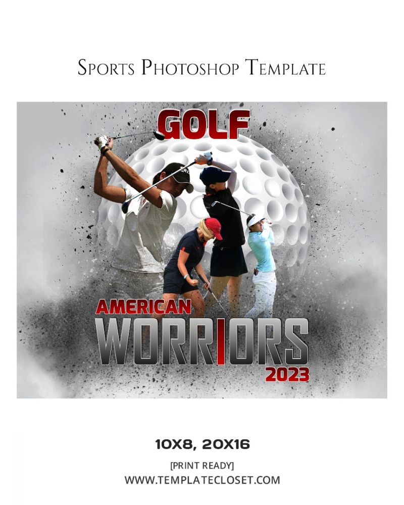 Golf American Warriors Enliven Effect Template