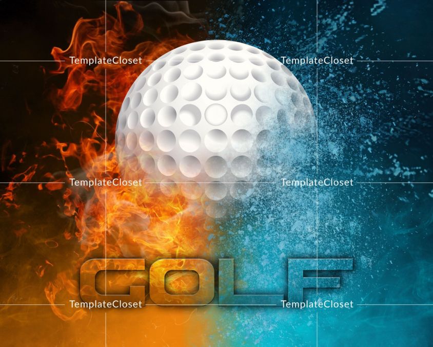 Golf Senior Sport Team Photoshop Template