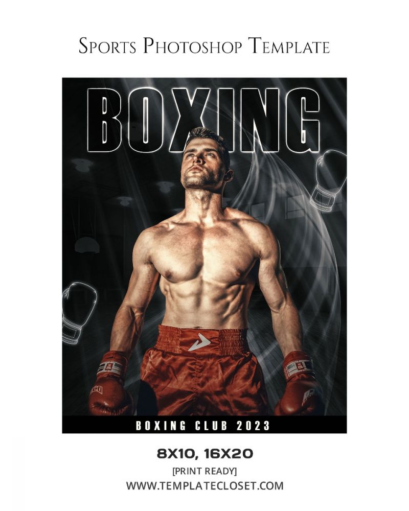 Boxing Sports Photoshop Poster