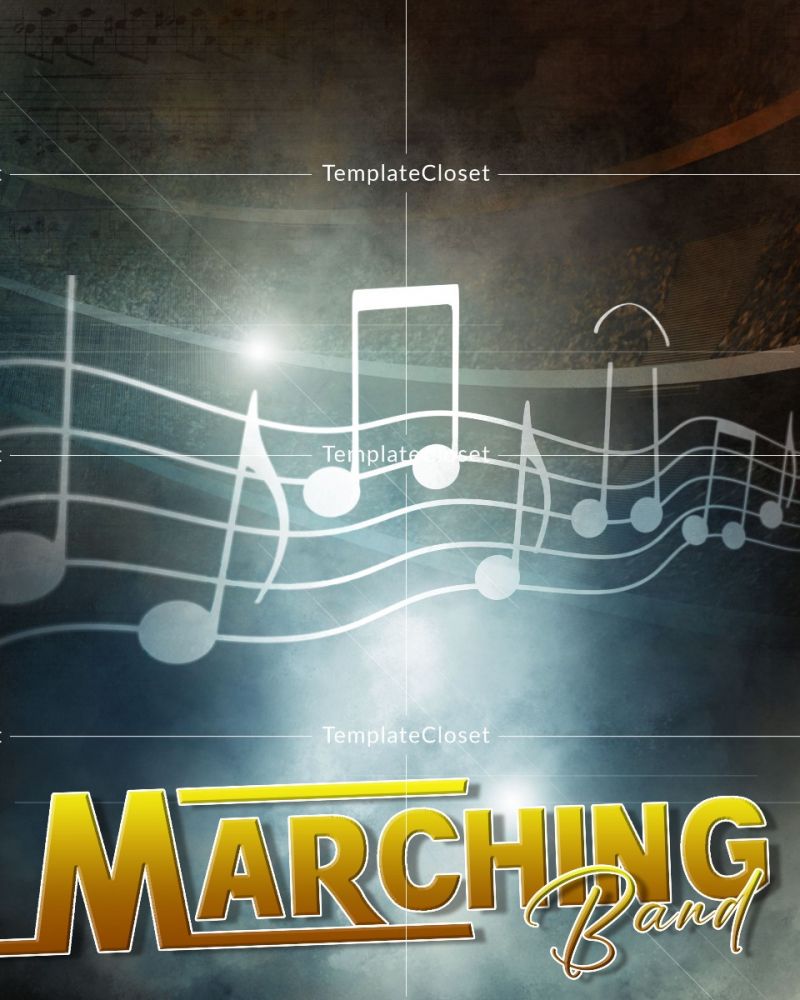 Marching Band - Print Ready Photoshop Poster