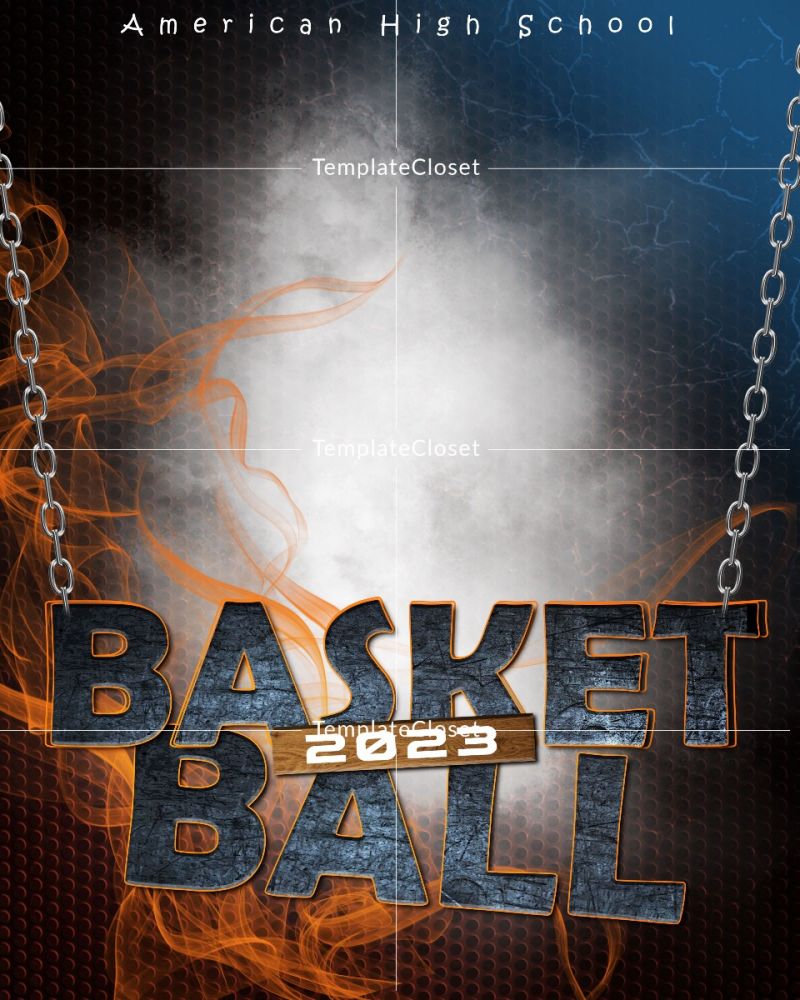 Basketball Senior Print Ready Template