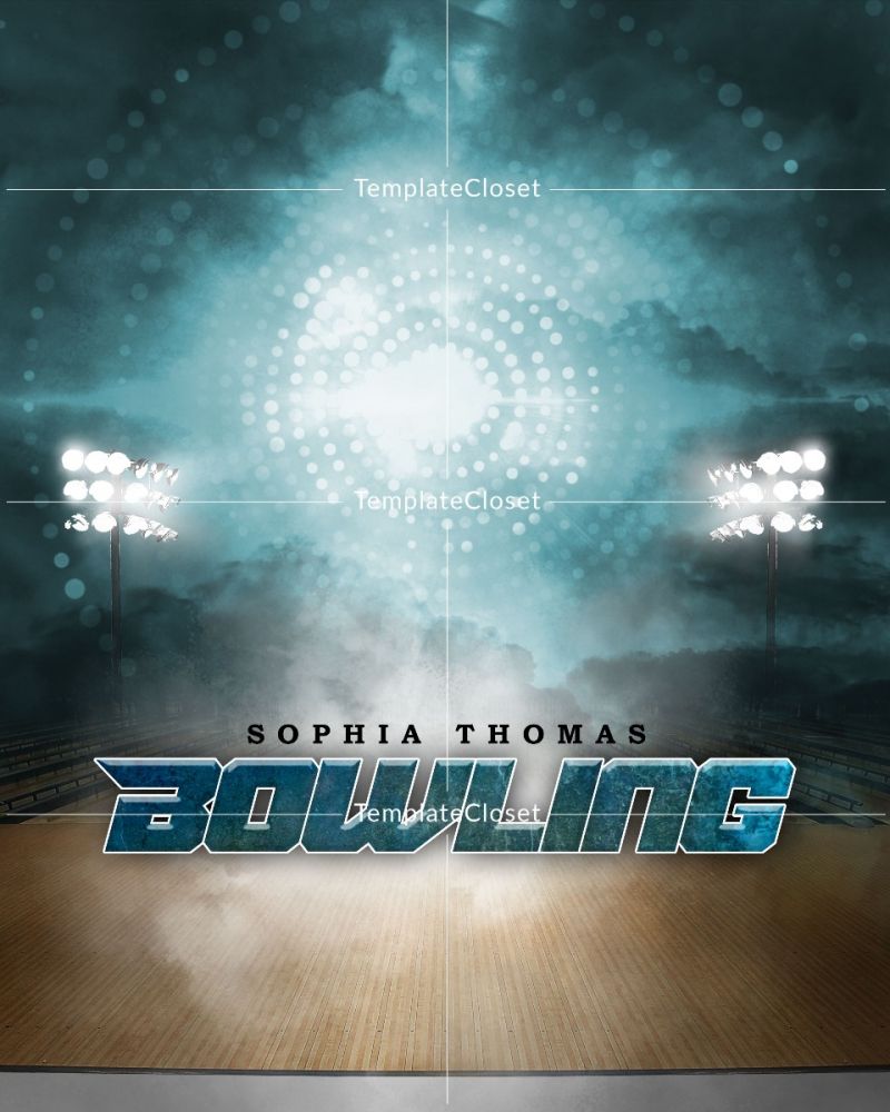 Bowling Senior Sports Photography Template