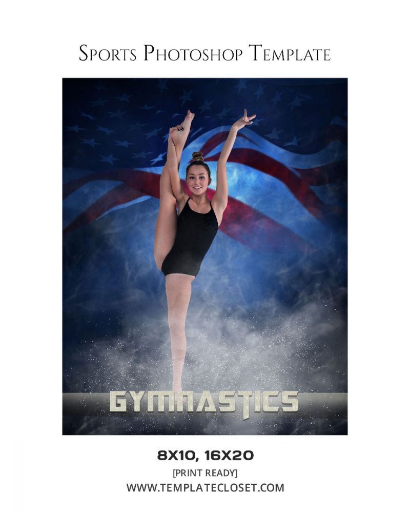Gymnastics Sports Photoshop Template