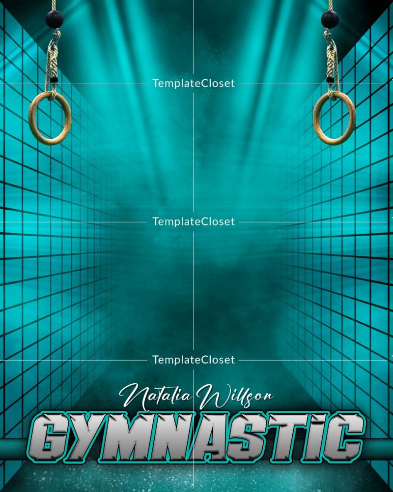 Gymnastic Signature Effect Photoshop Template