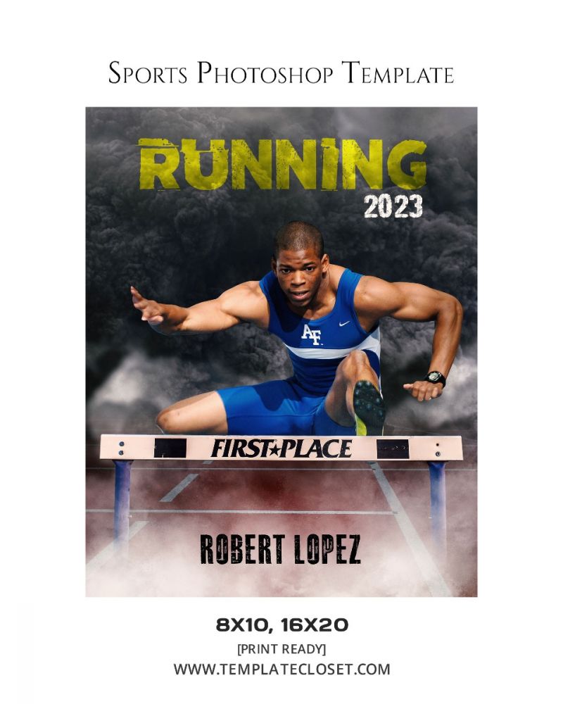 Running Sports Photoshop Template