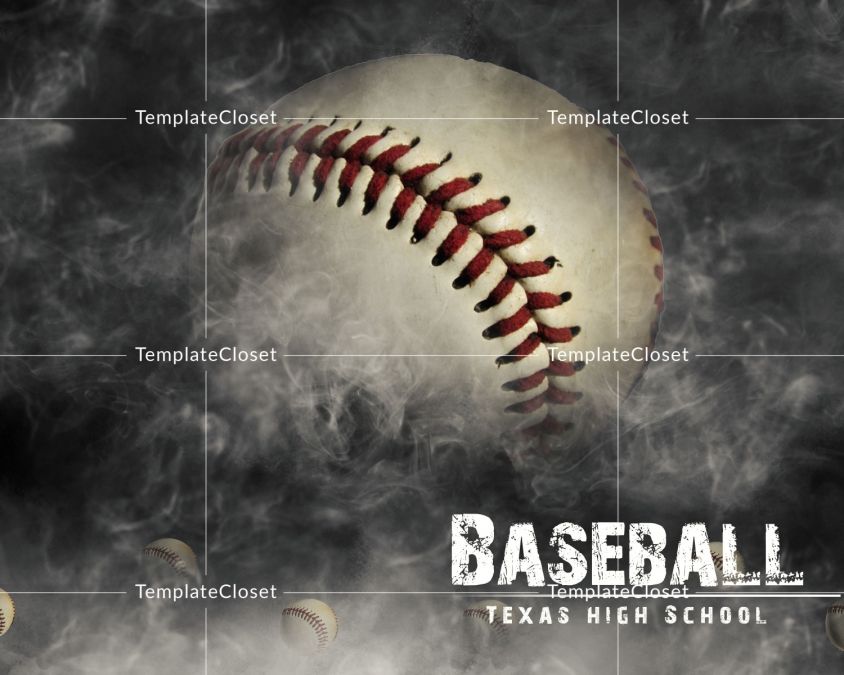Baseball Background Effect Photoshop Poster