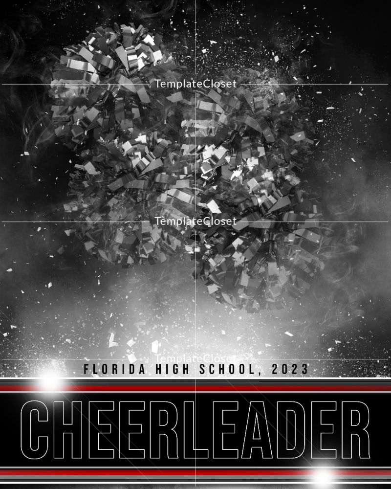 Cheerleader Florida High School Senior Template