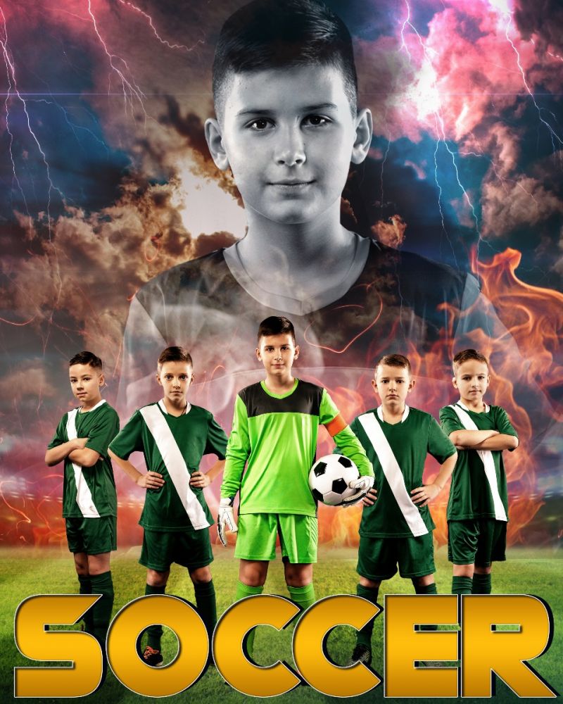Soccer Enliven Photography Template