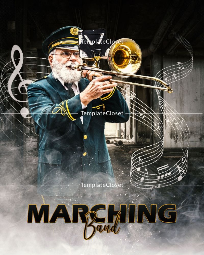 Marching Band Print Ready Sport Template