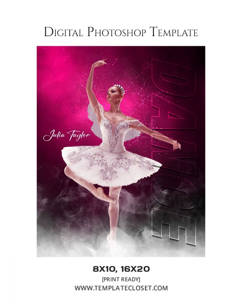 Dance Digital Photoshop Template