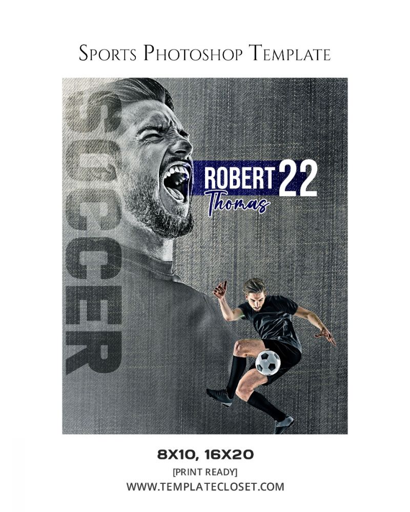 Robert Thomas - Soccer Photoshop Template
