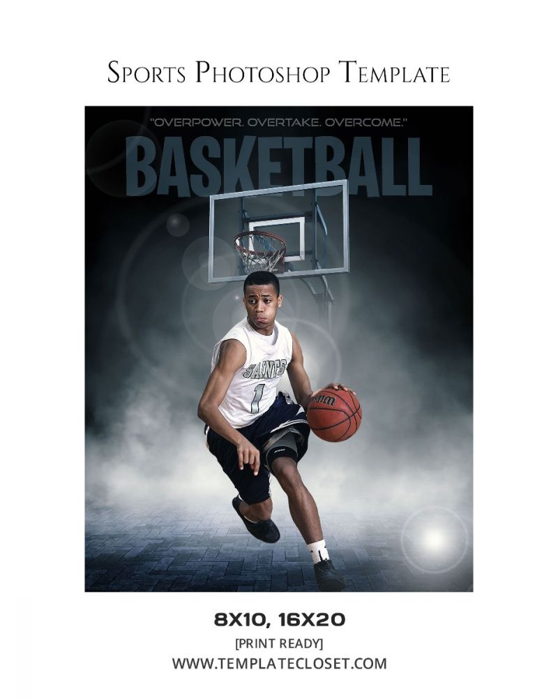 Basketball Print Ready Photoshop Photography Poster