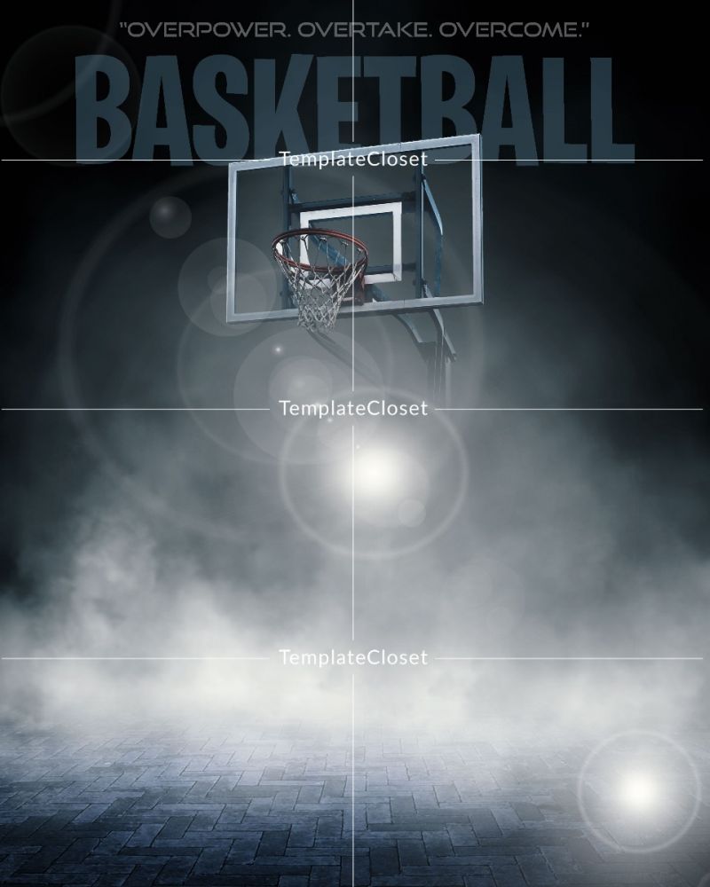 Basketball Print Ready Photoshop Photography Poster