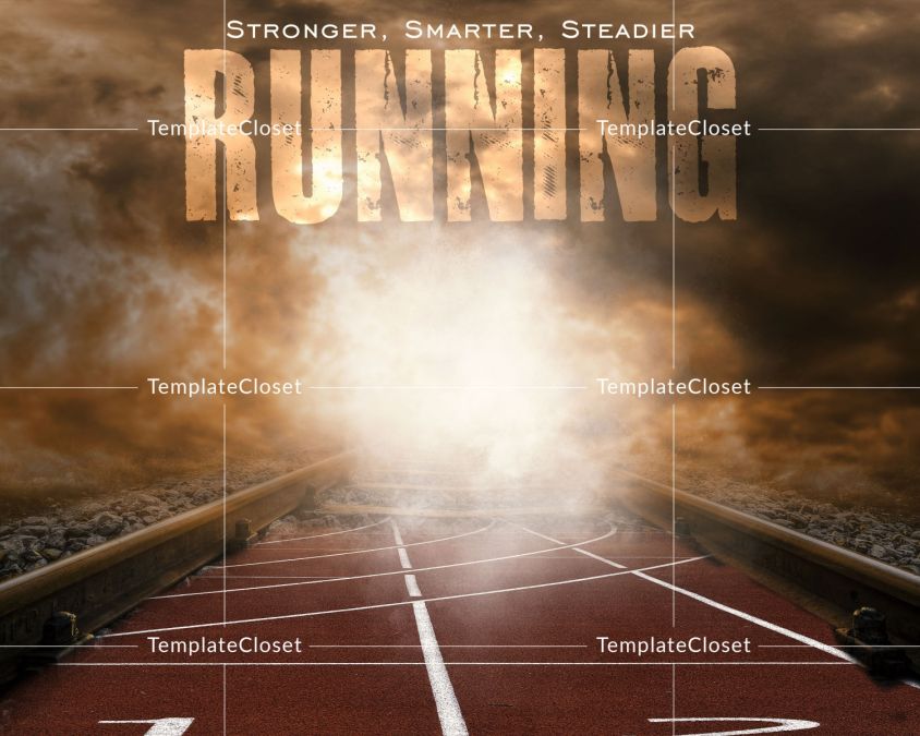 Running Print Ready Sports Photoshop Poster